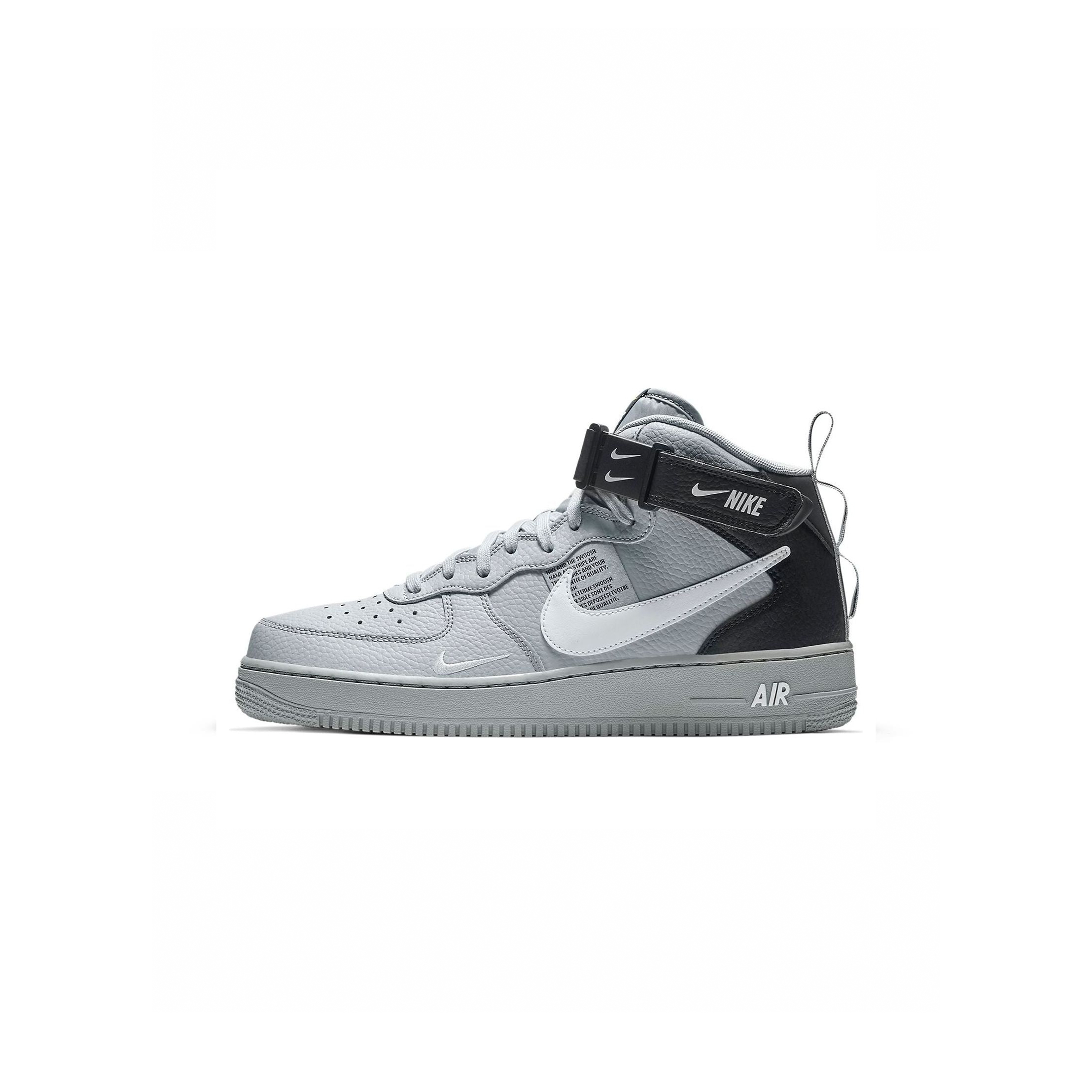 NIKE AIR FORCE 1 MID UTILITY WOLF GREY BLACK 804609-006